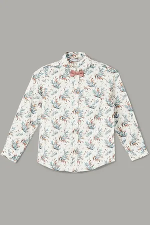 Lifestyle Boys Opaque Printed Casual Shirt