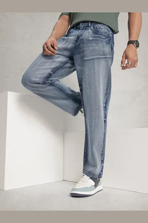WROGN Men Loose Fit Heavy Fade Pure Cotton Jeans