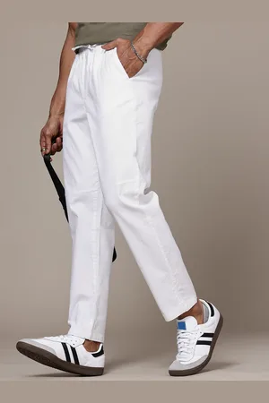 Roadster The Lifestyle Co. Men Relaxed Cotton Linen Trousers