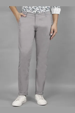 Canary London Men Smart Slim Fit Wrinkle Free Chinos Trousers CLCT_3305_1_GREY-BLACK