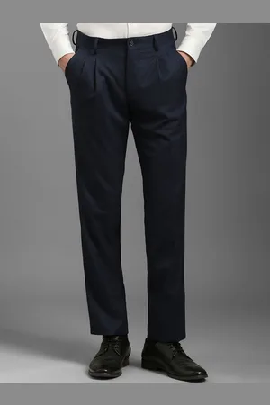 Louis Philippe Men Slim Fit Mid-Rise Formal Trousers