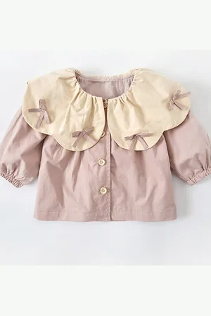 LULU & SKY Girls Opaque Casual Shirt