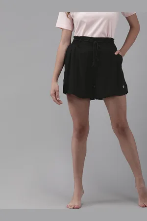 Van Heusen Women Functional Pocket Smocked Waistband Lounge Shorts