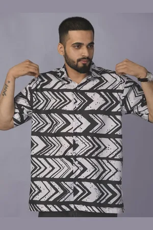 Brown brothers Unisex Relaxed Opaque Printed Casual Shirt