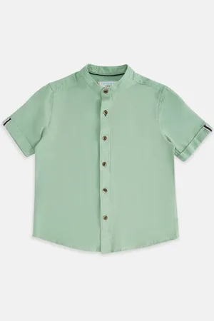 Pantaloons Boys Olive Green Casual Shirt