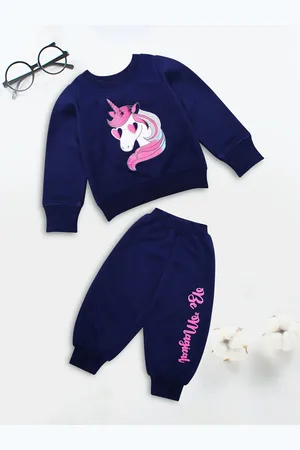 pspeaches Girls Printed T-shirt with Pyjamas