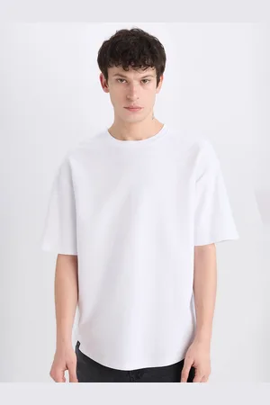 DeFacto Men Raw Edge T-shirt