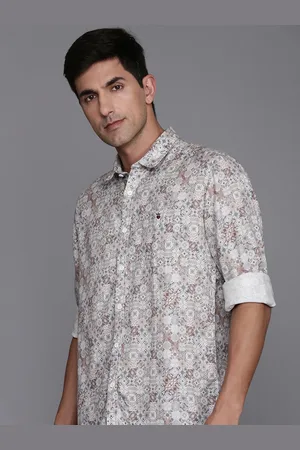 Louis Philippe Slim Fit Ethnic Printed Casual Shirt