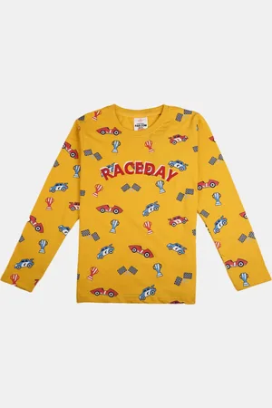 V-Mart Boys Conversational Printed Cotton T-shirt