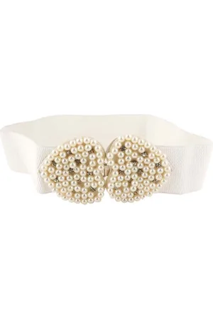 STYLE SHOES Women Interlock Closure Stretchable Textured Belt