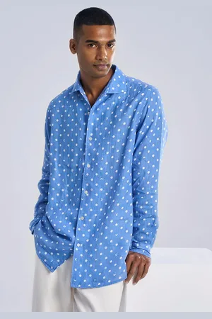 Terra Luna Men Opaque Printed Casual Shirt