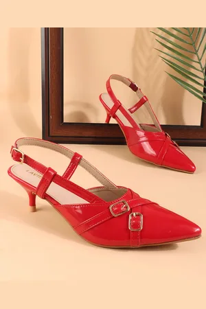 LAVIE Women Embellished PU Kitten Pumps