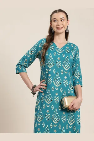 HERE&NOW Printed Straight Kurta