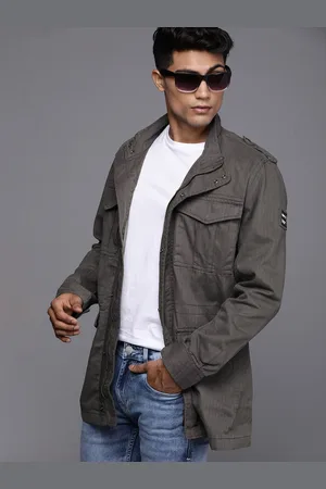 WROGN Men Grey Longline Tailored Jacket