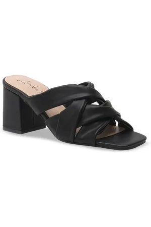 London Rag Black Solid Woman PU Regular Party Block Heels