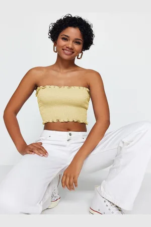 Trendyol Cotton Tube Crop Top