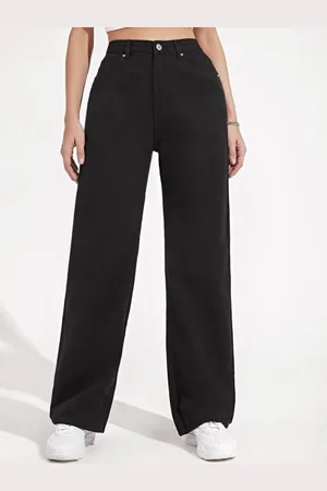 BAESD Women Comfort Wide Leg Light Fade Stretchable Jeans