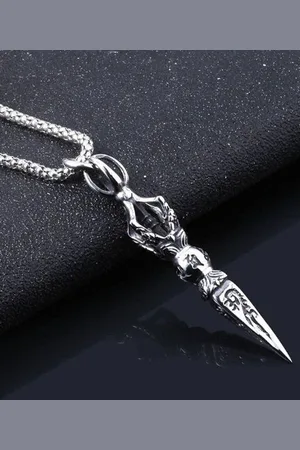 Saizen Men Protective Buddhist Stainless Steel Never Fade Pendant