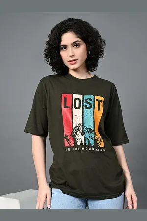 Corsica Women Typography Printed Drop-Shoulder Sleeves Bio Finish T-shirt