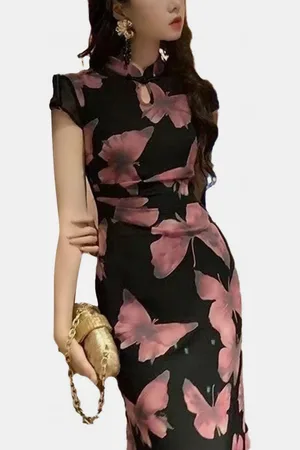 DressBerry Floral Print Sheath Dress
