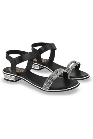 Shoetopia Girls Embellished Party Kitten Sandals