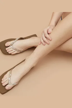 Lifestyle Women Printed Thong Flip-Flops