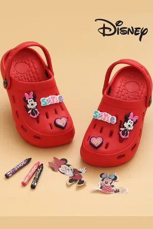 Yellow bee Girls Minnie Mouse Clogs