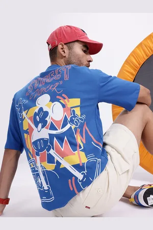 Kook N Keech Mickey Mouse Printed Pure Cotton Oversized T-shirt