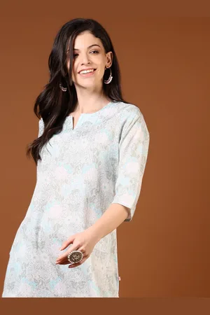 V-Mart Women Printed Thread Work Kaftan Kurta