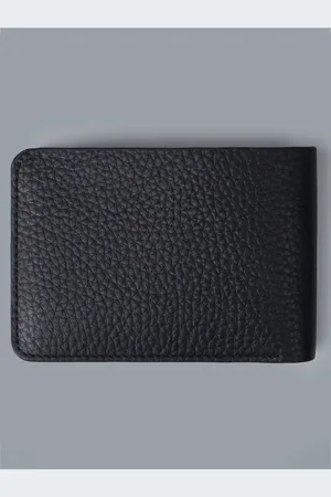 Outback Men Textured Leather Two Fold Wallet