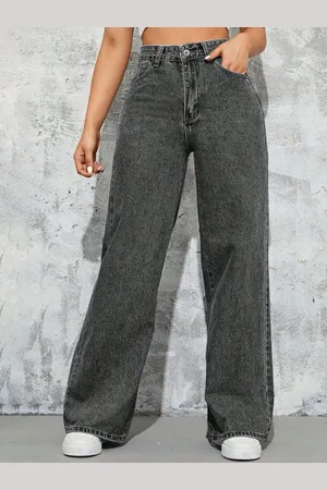 BAESD Women Comfort Wide Leg Light Fade Stretchable Jeans