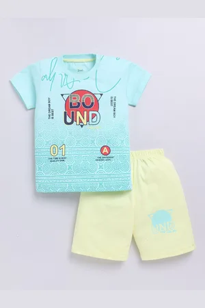 Zeal Boys Printed T-shirt with Shorts