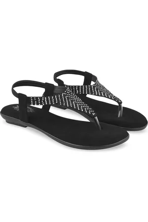 Shoetopia Girls Embellished Party Open Toe Flats