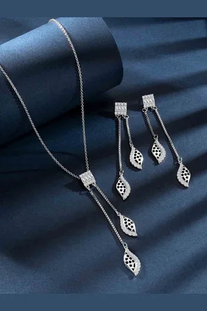 Peora Silver-Plated CZ Jewellery Set