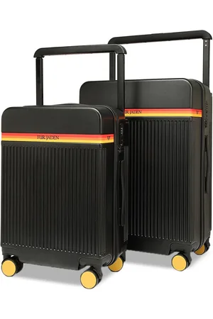 FUR JADEN The Aviator Set Of 2 Textured Hard-Sided Trolley Suitcase