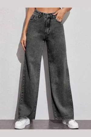 BAESD Women Comfort Wide Leg Light Fade Stretchable Jeans
