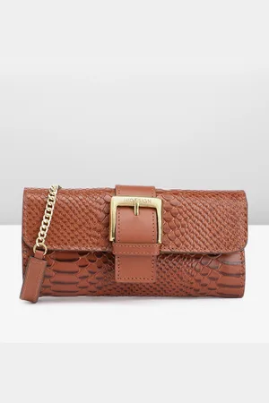 Hidesign Women Animal Textured Leather Envelope Wallet