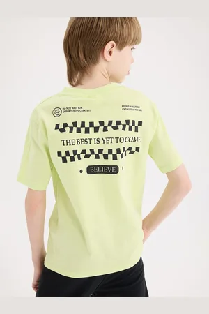 DeFacto Boys Typography Printed Applique T-shirt