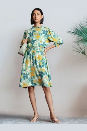 all about you Floral Print Fit & Flare Dress
