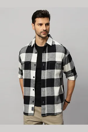 Roadster The Lifestyle Co. Checked Relaxed Twill Cotton Casual Shirt
