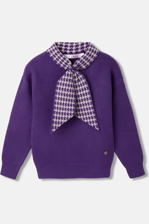 Elle Girls V-Neck Long Sleeve Pullover Sweaters