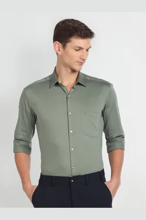 Arrow Slim Fit Spread Collar Twill Weave Formal Shirt