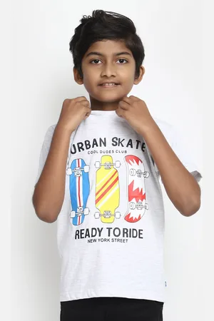 V-Mart Boys Graphic Printed Cotton T-shirt
