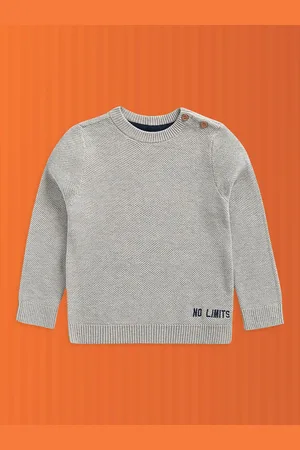 Mothercare Boys Grey Pure Cotton Hooded Sweatshirt