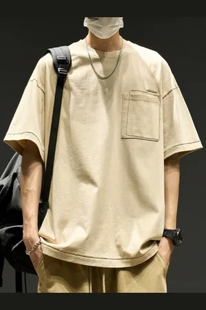Stylecast Men Drop-Shoulder Sleeves T-shirt