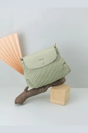 All Things Mochi Women Textured Structured Sling Bag