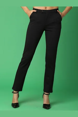 V-Mart Women Cotton Mid-Rise Formal Trousers