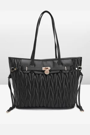 DressBerry Structured Quilted Shoulder Bag