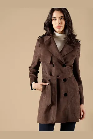 Gipsy Women Suede Longline Overcoat