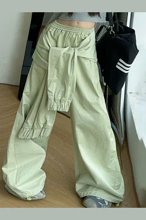 LULU & SKY Girls Loose Fit High-Rise Trousers